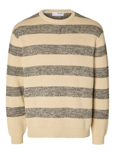 Striped Cotton Pullover - Selected - Modalova