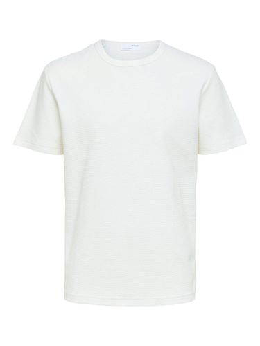 Tejido Acanalado Camiseta - Selected - Modalova