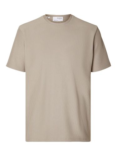 Tejido Acanalado Camiseta - Selected - Modalova