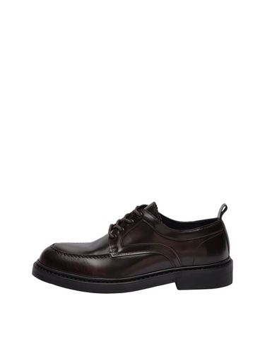Leather Moc-toe Shoes - Selected - Modalova