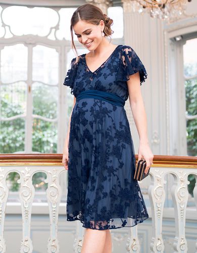 Blue Floral Lace Maternity to Nursing Occasion Dress - Seraphine - Modalova