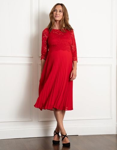 Lace Top and Pleated Maternity & Nursing Skirt Dress - Seraphine - Modalova