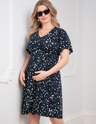 Curve Black Jersey Maternity & Nursing Dress - Seraphine - Modalova