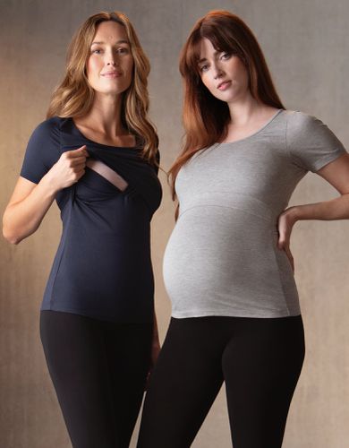 Twin Pack Maternity & Nursing T-Shirts - & - Seraphine - Modalova