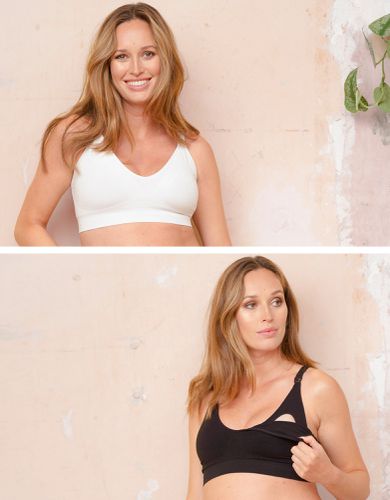 Buy Seraphine Brown Bamboo Nursing Bras Twin Pack from Next USA