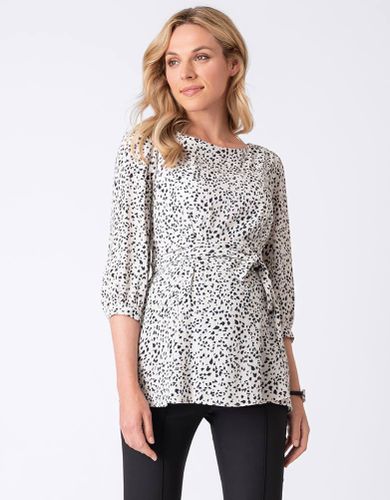 Printed Belted Maternity Blouse - Seraphine - Modalova