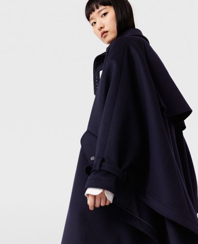 Trenchcoat in A Form mit hohem Kragen, Frau, , Größe: 42 - Stella McCartney - Modalova