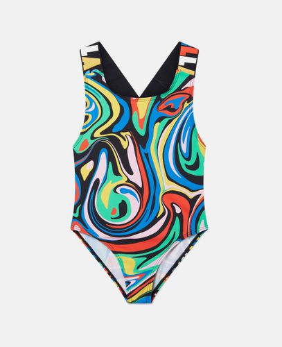 Marble Sport Swimsuit, , Size: 12 - Stella McCartney - Modalova