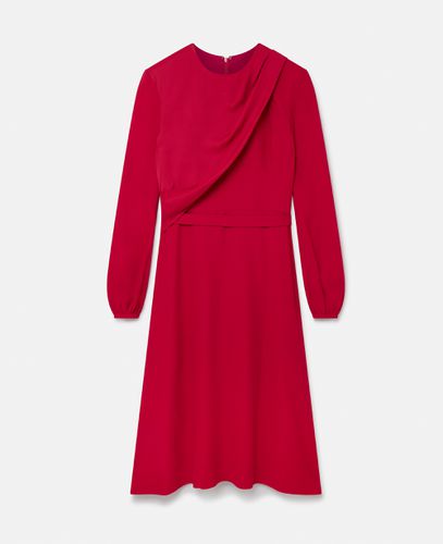 Wrap Front Twill Midi Dress, Woman, , Size: 38 - Stella McCartney - Modalova