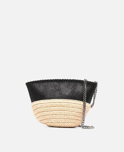 Falabella Mini Borsa a Spalla in Rafia, Donna - Stella McCartney - Modalova