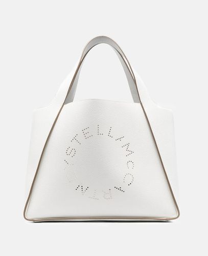 Borsa tote Logo in Alter Mat zigrinato, Donna - Stella McCartney - Modalova