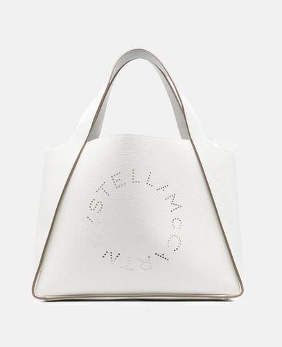 Borsa tote Logo in Alter Mat zigrinato, Donna - Stella McCartney - Modalova