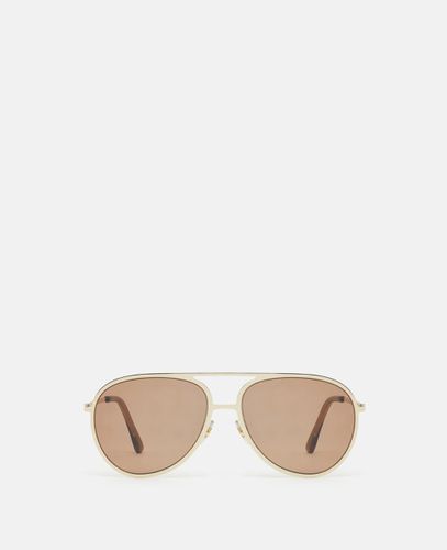 Pilotensonnenbrille aus Metall, Frau - Stella McCartney - Modalova