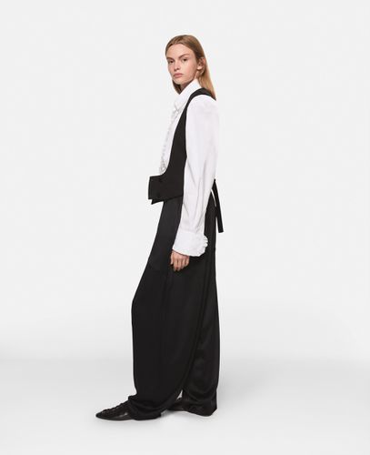 Ruffled Cotton Tuxedo Shirt, Woman, , Size: 36 - Stella McCartney - Modalova