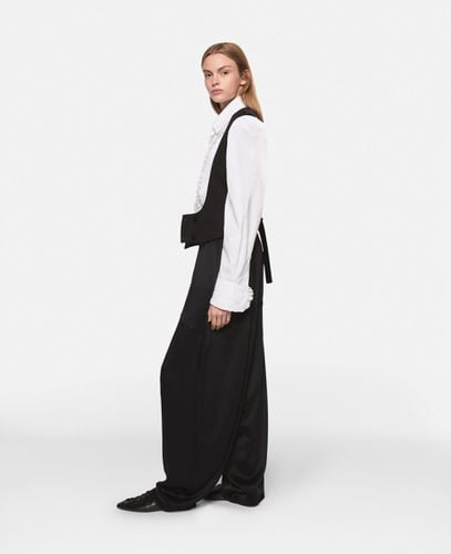 Ruffled Cotton Tuxedo Shirt, Woman, , Size: 42 - Stella McCartney - Modalova