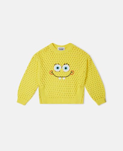 Sponge Bob Graphic Crochet Jumper, , Size: 14 - Stella McCartney - Modalova