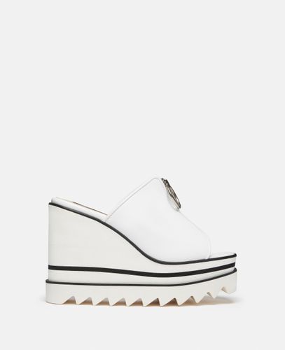 Sneak-Elyse Zip Slide Wedge Sandals, Woman, , Size: 36 - Stella McCartney - Modalova
