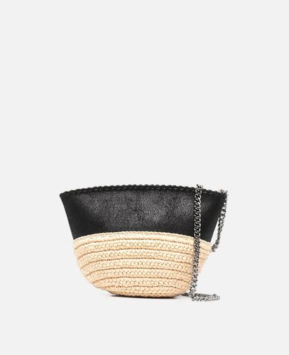 Mini-Schultertasche Falabella aus Raffiabast, Frau - Stella McCartney - Modalova