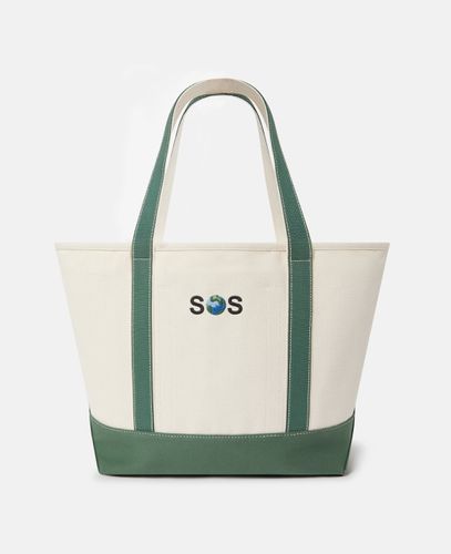 SOS Embroidered Large Tote Bag, Woman, / - Stella McCartney - Modalova