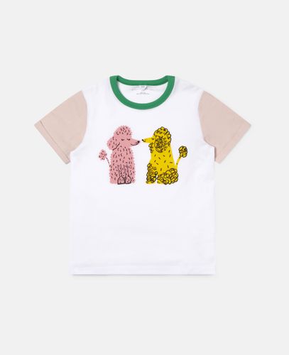 Love Poodles Cotton T-shirt, , Size: 5 - Stella McCartney - Modalova