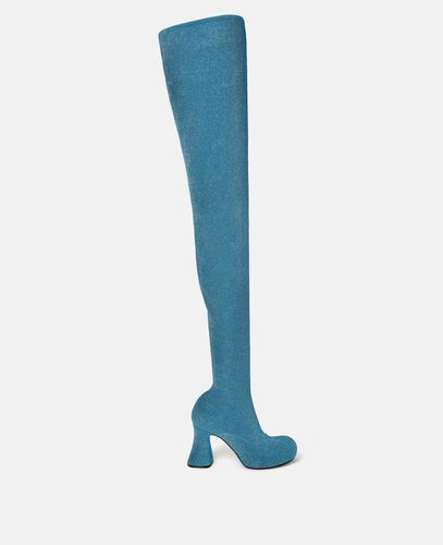 Over-The-Knee Duck City Glitter Boots, Woman, , Size: 39h - Stella McCartney - Modalova