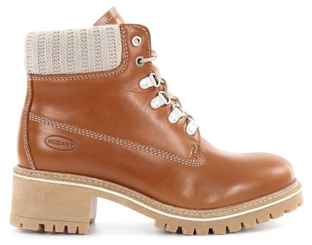 Leder Stiefeletten L920-28 camel - Migant - Modalova