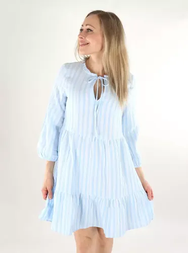 Kleid/Tunika 3/4 luftig blau/Schneeweiß - Vero moda - Modalova