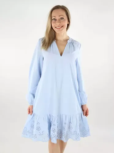 Kleid V-Ausschnitt Kurz Kentucky Blau - Vila - Modalova