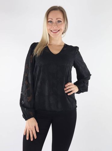 Shirt mit V-Ausschnitt in Schwarz - Vila - Modalova
