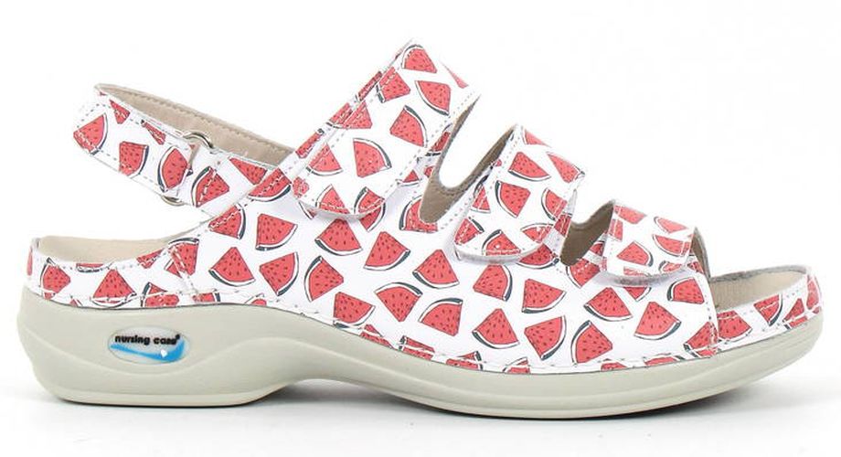 Pflege Sandalen aus Leder, maschinenwaschbar, Wassermelone - Nursing Care - Modalova