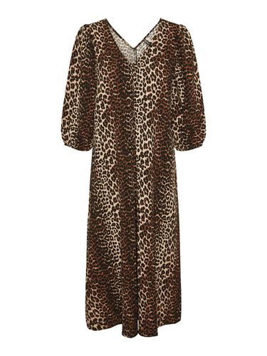 Pcjeo Leopard Midi Dress - Pieces - Modalova