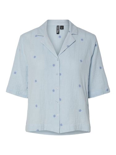 Pcmaya Cotton Short Sleeved Shirt - Pieces - Modalova