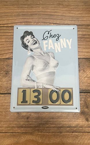 Vintage Blechschild - Chez Fanny, 20 x 15 cm - Rockabilly Rules (DACH) - Modalova