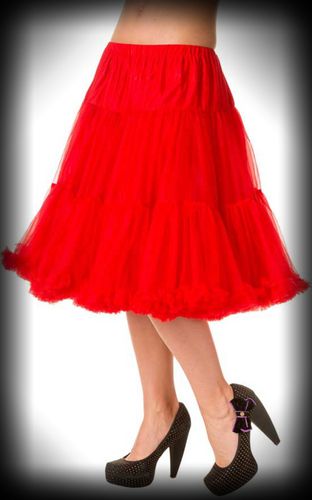 Petticoat lang Rockabella - rot #/ - Banned - Modalova