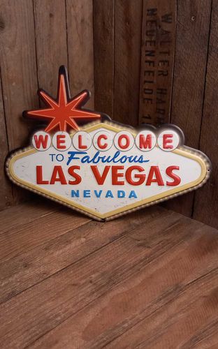 Blechschild Las Vegas - Rockabilly Rules (DACH) - Modalova