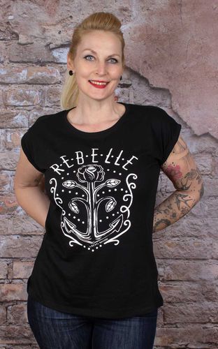 Loosefit T-Shirt Fleur #M - Rebel Rockers - Modalova