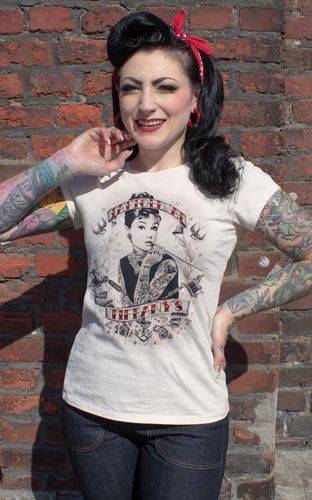 Ladies T-Shirt - Tattoed at Tiffany's - offwhite #2XL - Rumble59 - Modalova