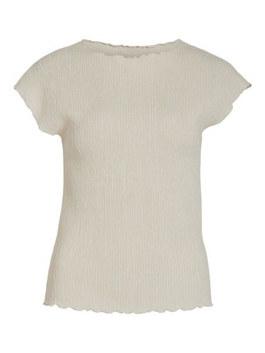 Textured Short Sleeved Top - Vila - Modalova