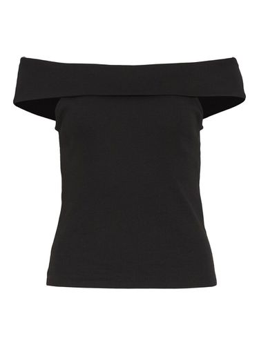 Ribbed Off-shoulder Top - Vila - Modalova