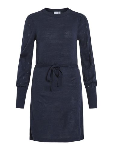 Belted Knitted Dress - Vila - Modalova