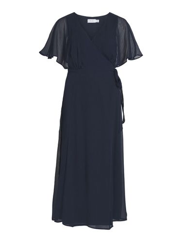 Short Sleeved Maxi Wrap Dress - Vila - Modalova