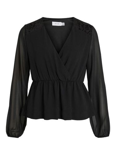 Petite - Lace Long Sleeved Blouse - Vila - Modalova