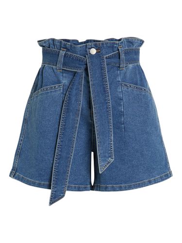 Con Cinturón Pantalones Cortos Vaqueros - Vila - Modalova