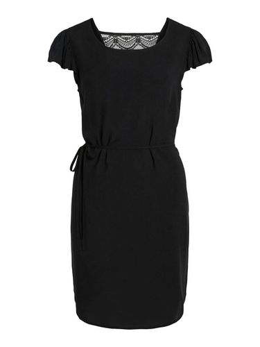 Tie Waist Short Dress - Vila - Modalova