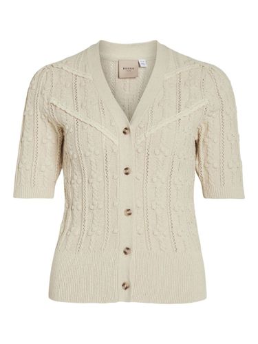 Short Sleeve Knitted Top - Vila - Modalova