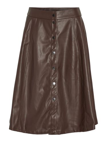 High Waist Coated Skirt - Vila - Modalova