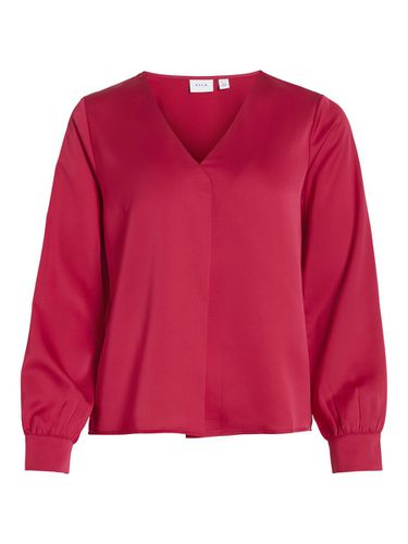 Long Sleeve V-neck Blouse - Vila - Modalova