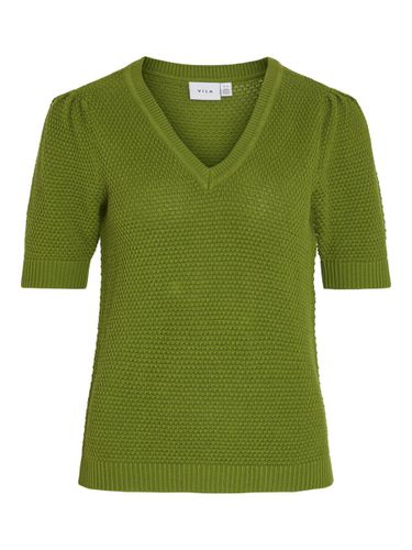 Short Sleeved Knitted Top - Vila - Modalova