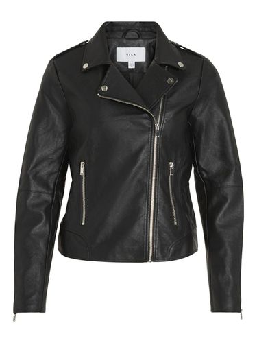 Biker Look Faux Leather Jacket - Vila - Modalova