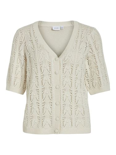 Sleeved Knitted Cardigan - Vila - Modalova